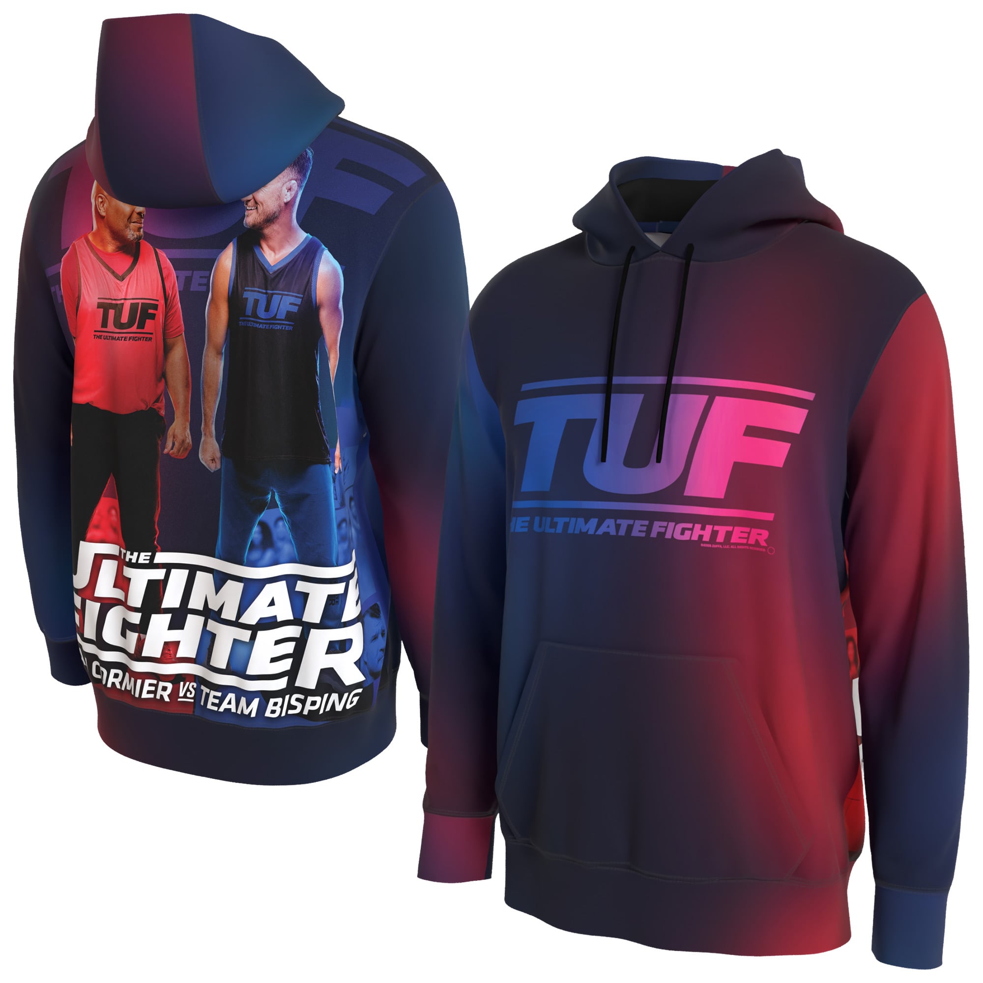 Men's ProSphere Black The Ultimate Fighter Team Cormier vs. Team Bisping Coaches Hoodie