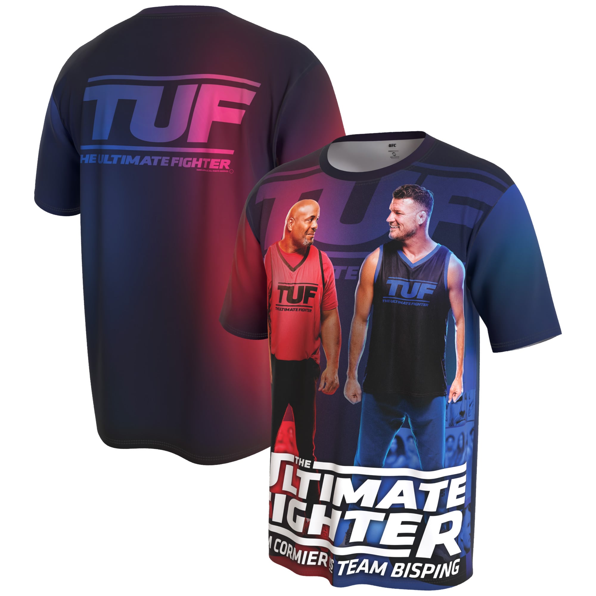 Youth ProSphere Black The Ultimate Fighter Team Cormier vs. Team Bisping Coaches T-Shirt