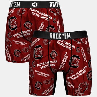 Youth Rock Em  Garnet South Carolina Gamecocks All Over Logo Boxer Briefs