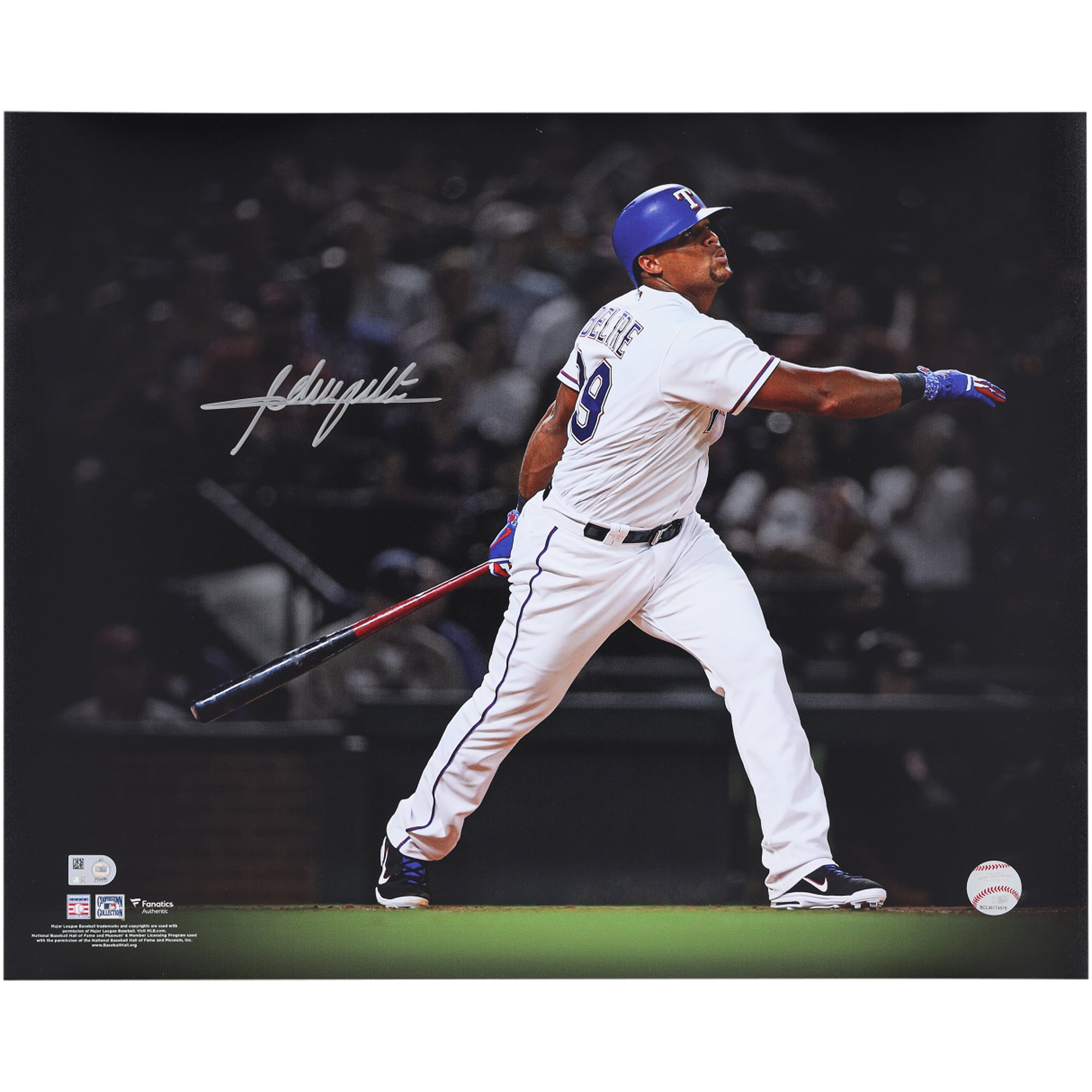 Adrian Beltre Texas Rangers Autographed 16" x 20" Home Run Spotlight Photograph