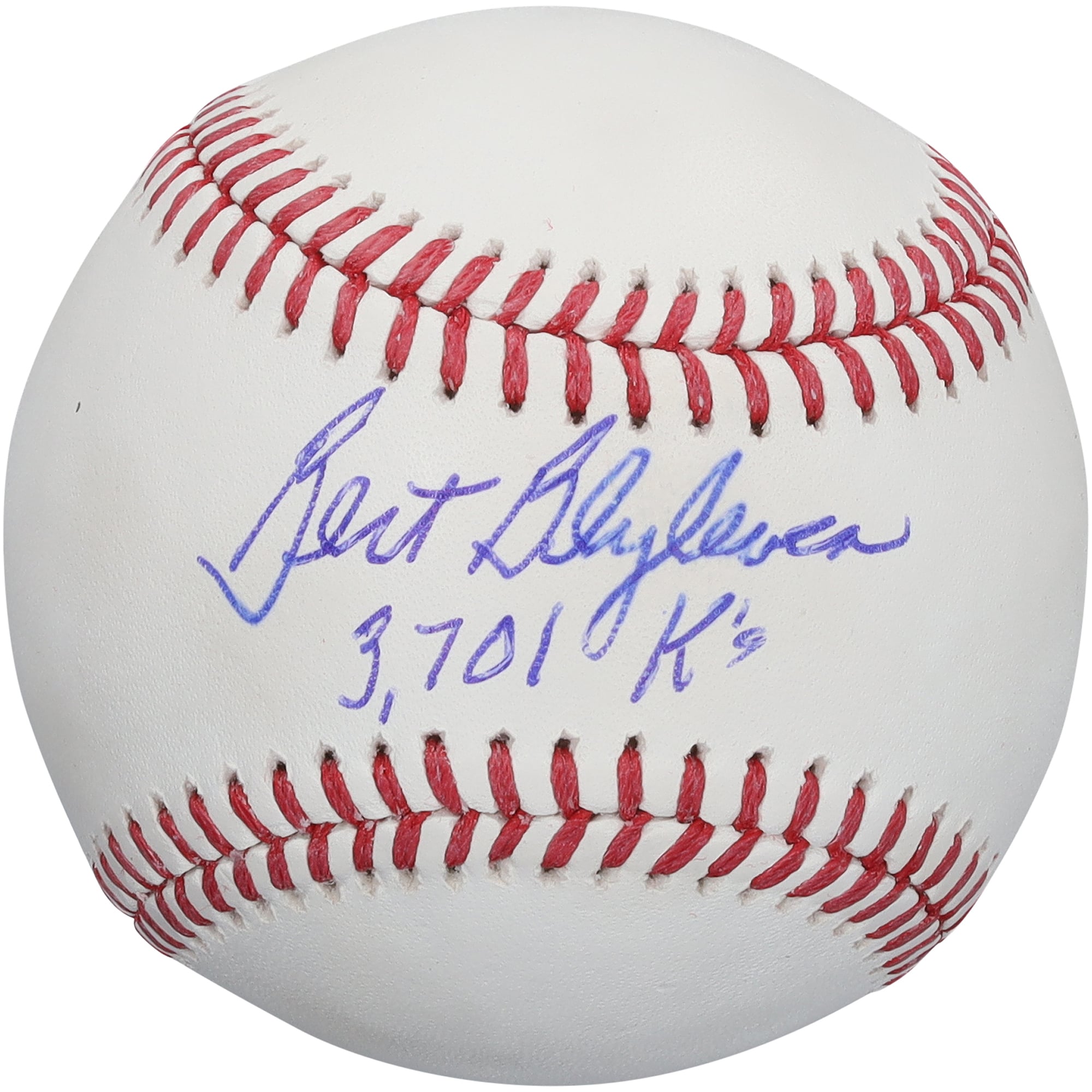Bert Blyleven Minnesota Twins Autographed Baseball with "3701 K's" Inscription