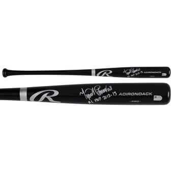 Miguel Cabrera Detroit Tigers Autographed Black Rawlings Pro Bat with "AL MVP 2012-13" Inscription