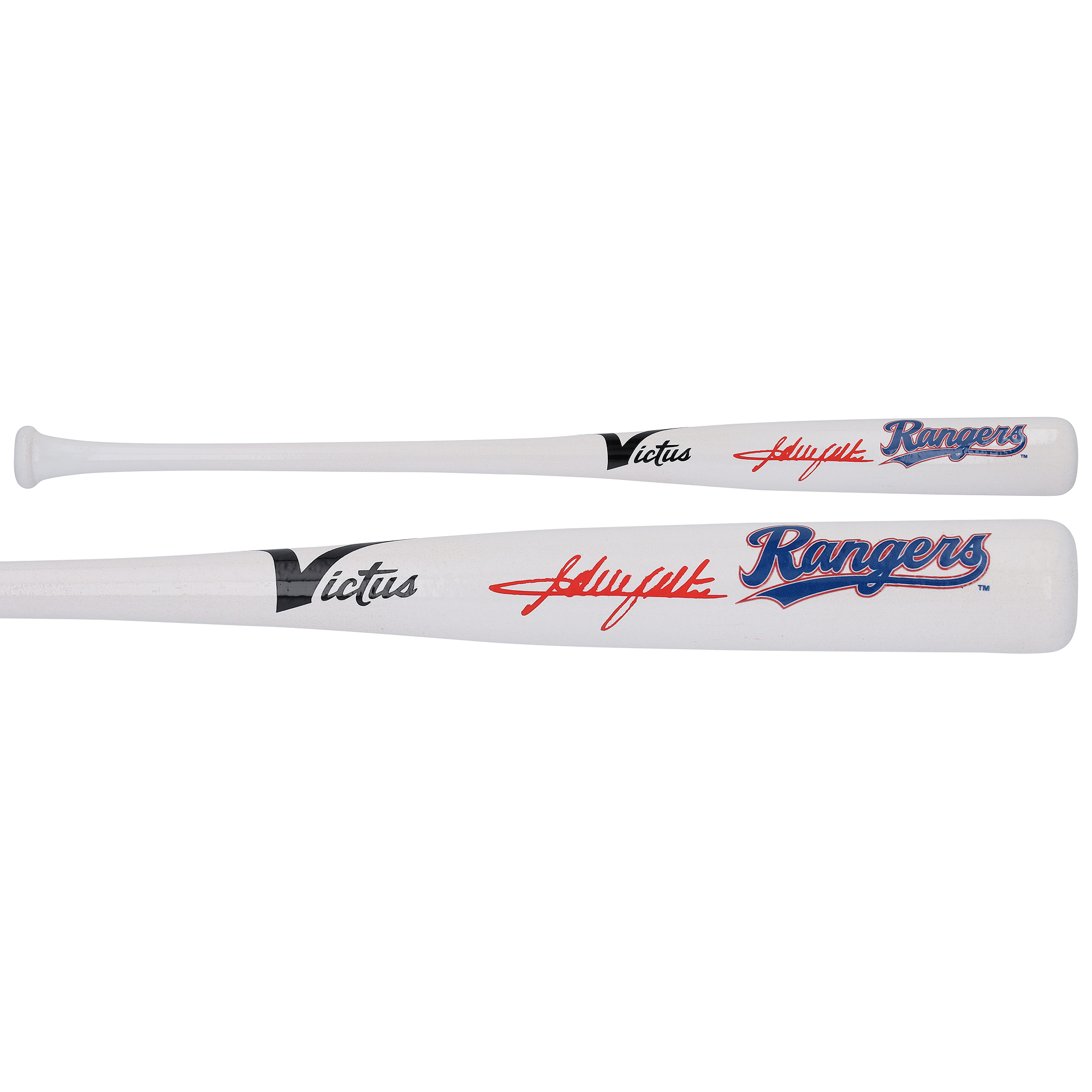 Adrian Beltre Texas Rangers Autographed Victus Team ID Mini Bat
