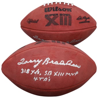 Terry Bradshaw Pittsburgh Steelers Autographed Wilson Duke Super Bowl XIII Football with Multiple Inscriptions - Limited Edition of 5