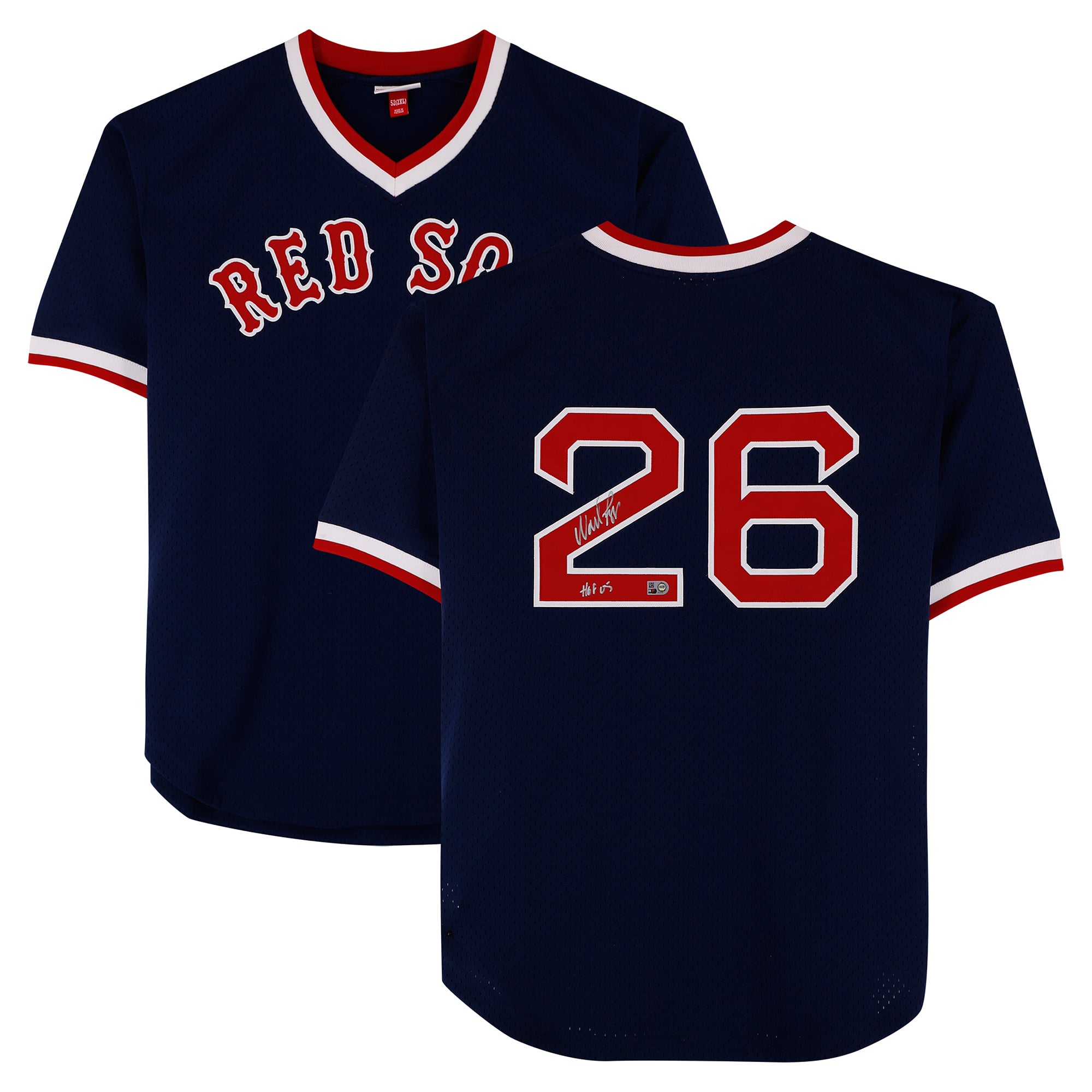 Wade Boggs Boston Red Sox Autographed Navy Mitchell & Ness Batting Practice Jersey