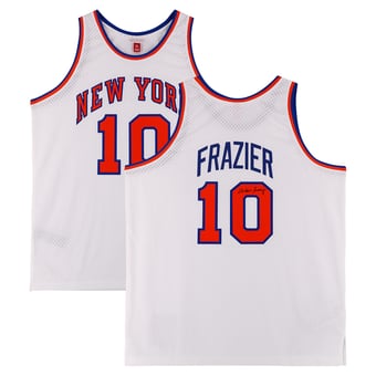 Walt Frazier New York Knicks Autographed White Mitchell & Ness 1969 Swingman Jersey