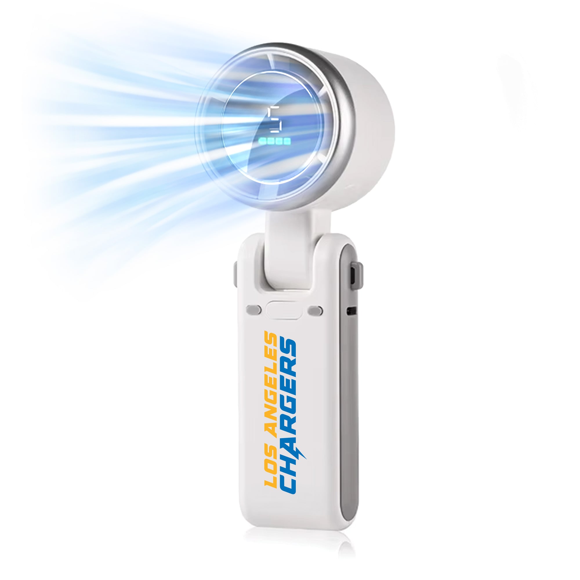 ActionHeat Los Angeles Chargers AlphaCool Rechargeable Handheld Fan ActionHeat Los Angeles Chargers AlphaCool Rechargeable Handheld Fan