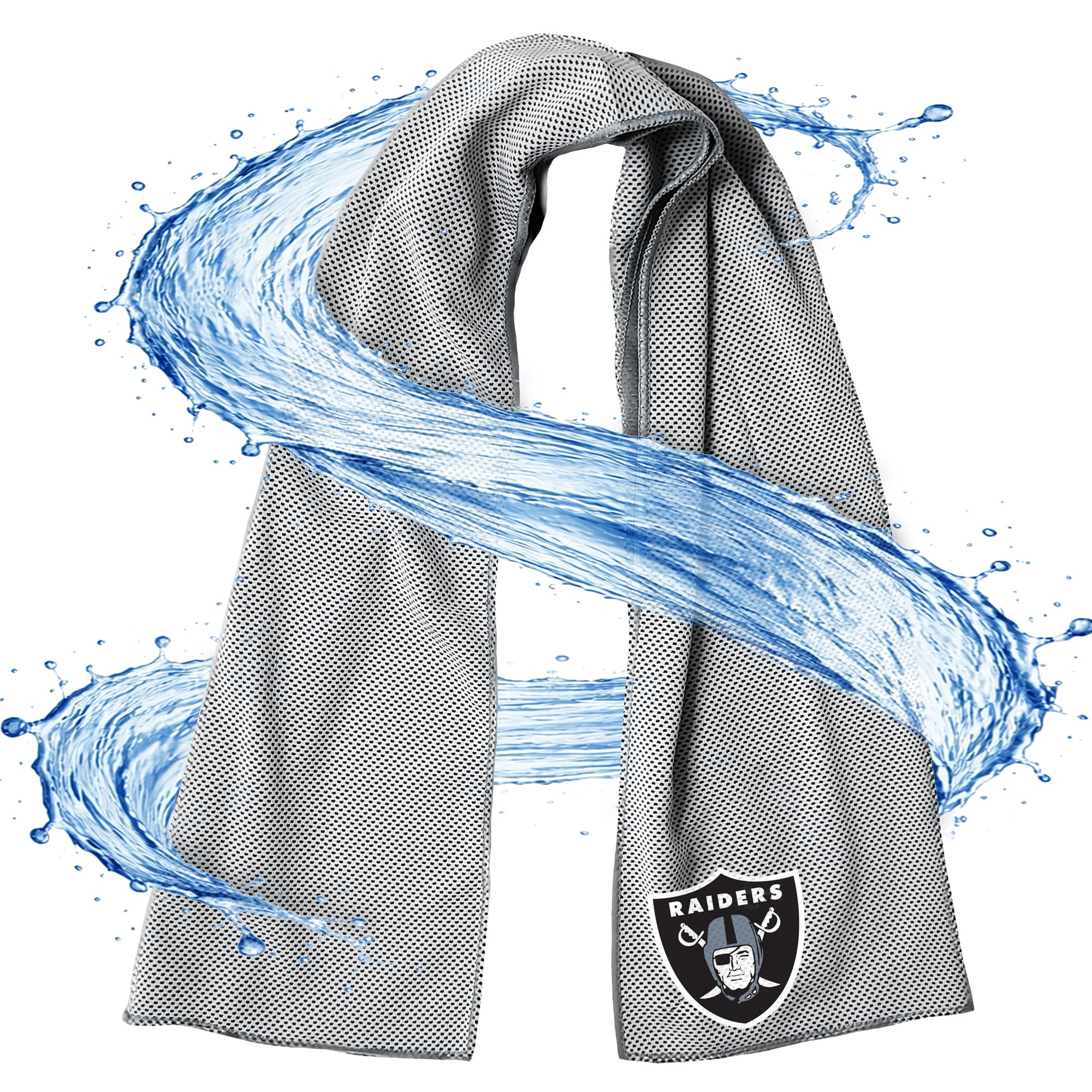ActionHeat Las Vegas Raiders AlphaCool Mesh Instant Cooling Towel ActionHeat Las Vegas Raiders AlphaCool Mesh Instant Cooling Towel