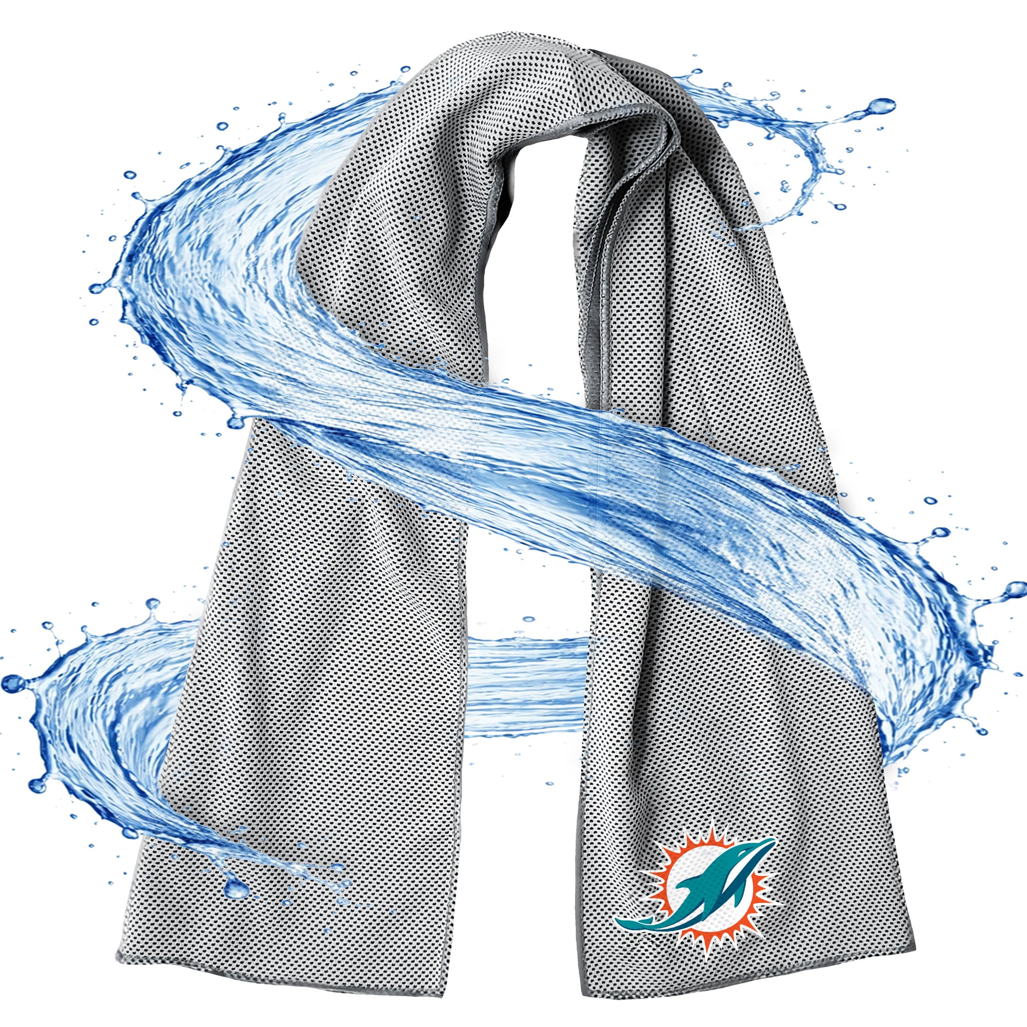 ActionHeat Miami Dolphins AlphaCool Mesh Instant Cooling Towel