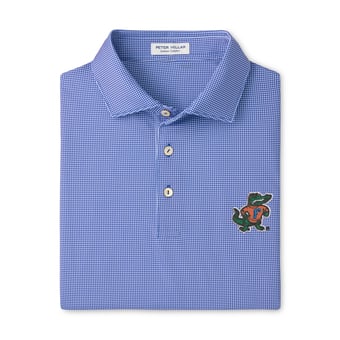 Men's Peter Millar  Royal Florida Gators Border Performance Jersey Polo