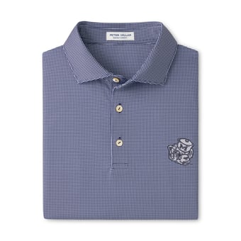 Men's Peter Millar  Navy Michigan Wolverines Border Performance Jersey Polo