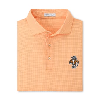 Men's Peter Millar  Tennessee Orange Tennessee Volunteers Border Performance Jersey Polo