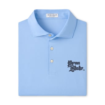 Men's Peter Millar  Light Blue Penn State Nittany Lions Hugo Performance Jersey Polo