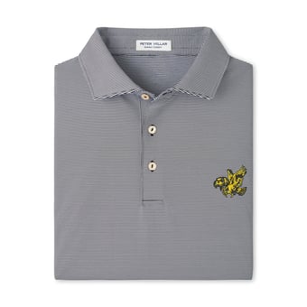 Men's Peter Millar  Black Iowa Hawkeyes Jubilee Performance Jersey Polo