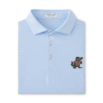Men's Peter Millar  Light Blue Florida Gators Jubilee Performance Jersey Polo