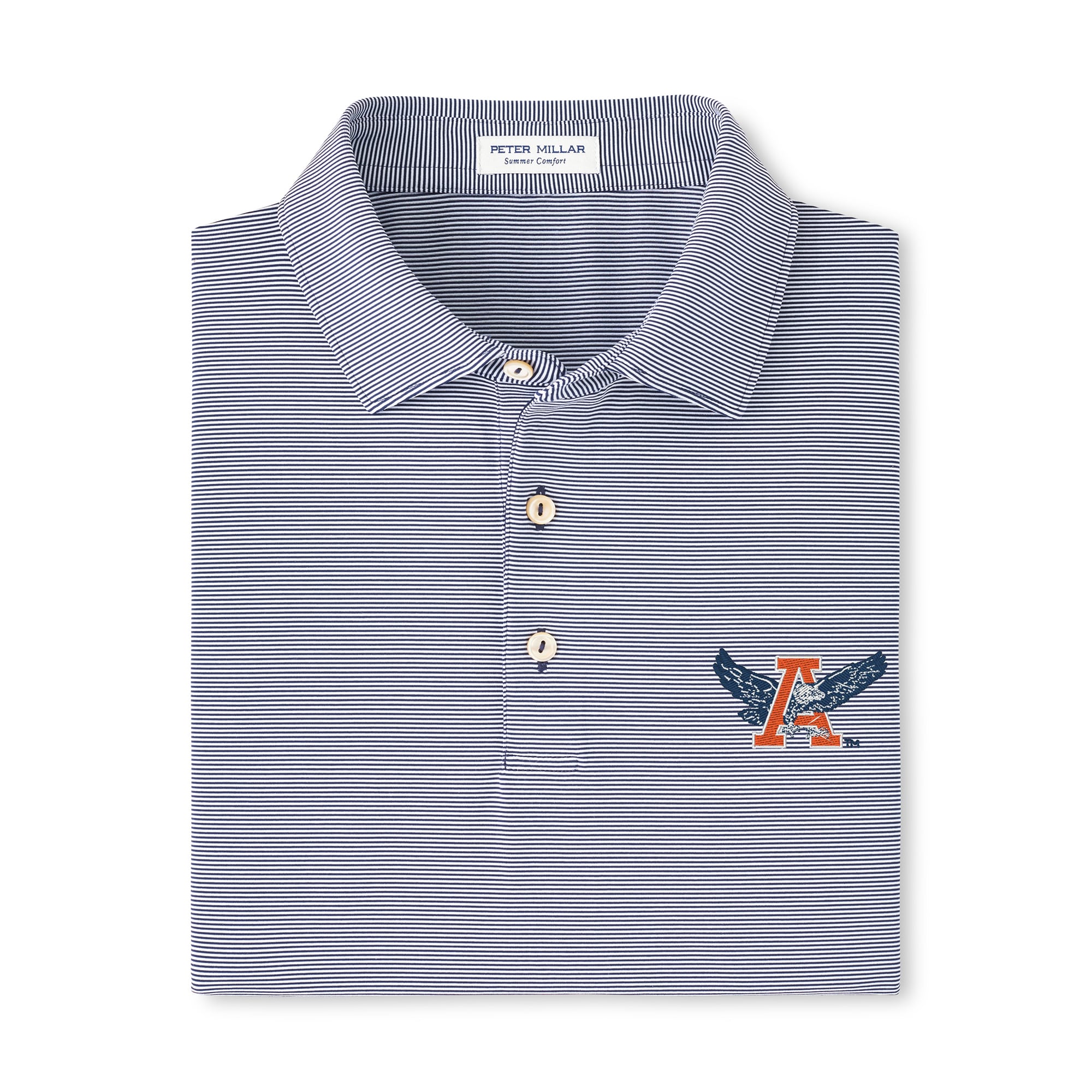 Men's Peter Millar  Navy Auburn Tigers Jubilee Performance Jersey Polo