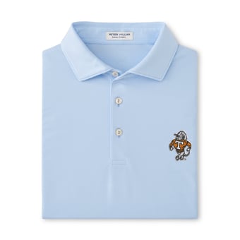 Men's Peter Millar  Light Blue Tennessee Volunteers Jubilee Performance Jersey Polo