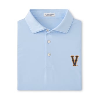 Men's Peter Millar Light Blue Virginia Cavaliers Jubilee Performance Jersey Polo