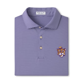 Men's Peter Millar  Purple LSU Tigers Jubilee Performance Jersey Polo