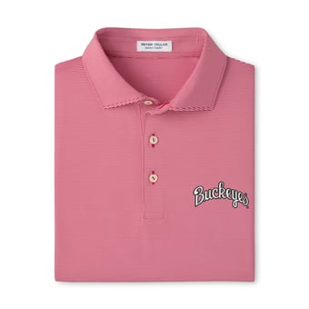 Men's Peter Millar  Scarlet Ohio State Buckeyes Jubilee Performance Jersey Polo