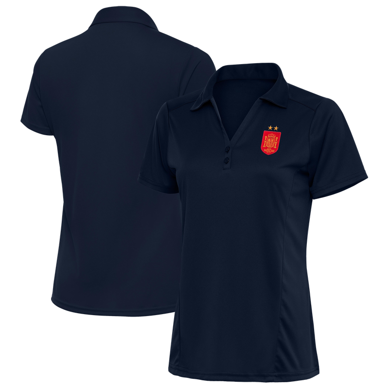 Women's Antigua Navy Spain National Team Two-Star Statement Polo