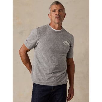 Men's FAHERTY Heather Gray New York Giants Breeze Tri-Blend T-Shirt