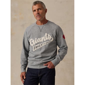 Men's FAHERTY Heather Gray New York Giants High Standard Fleece Sweatshirt