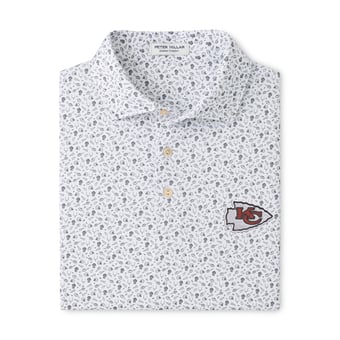 Men's Peter Millar White Kansas City Chiefs Kick Off Performance Jersey Polo
