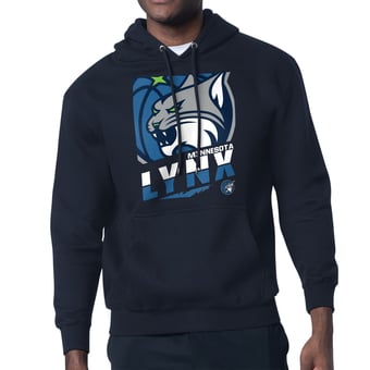 Men's Starter Navy Minnesota Lynx Logo Zoom Graphic Fleece Hoodie