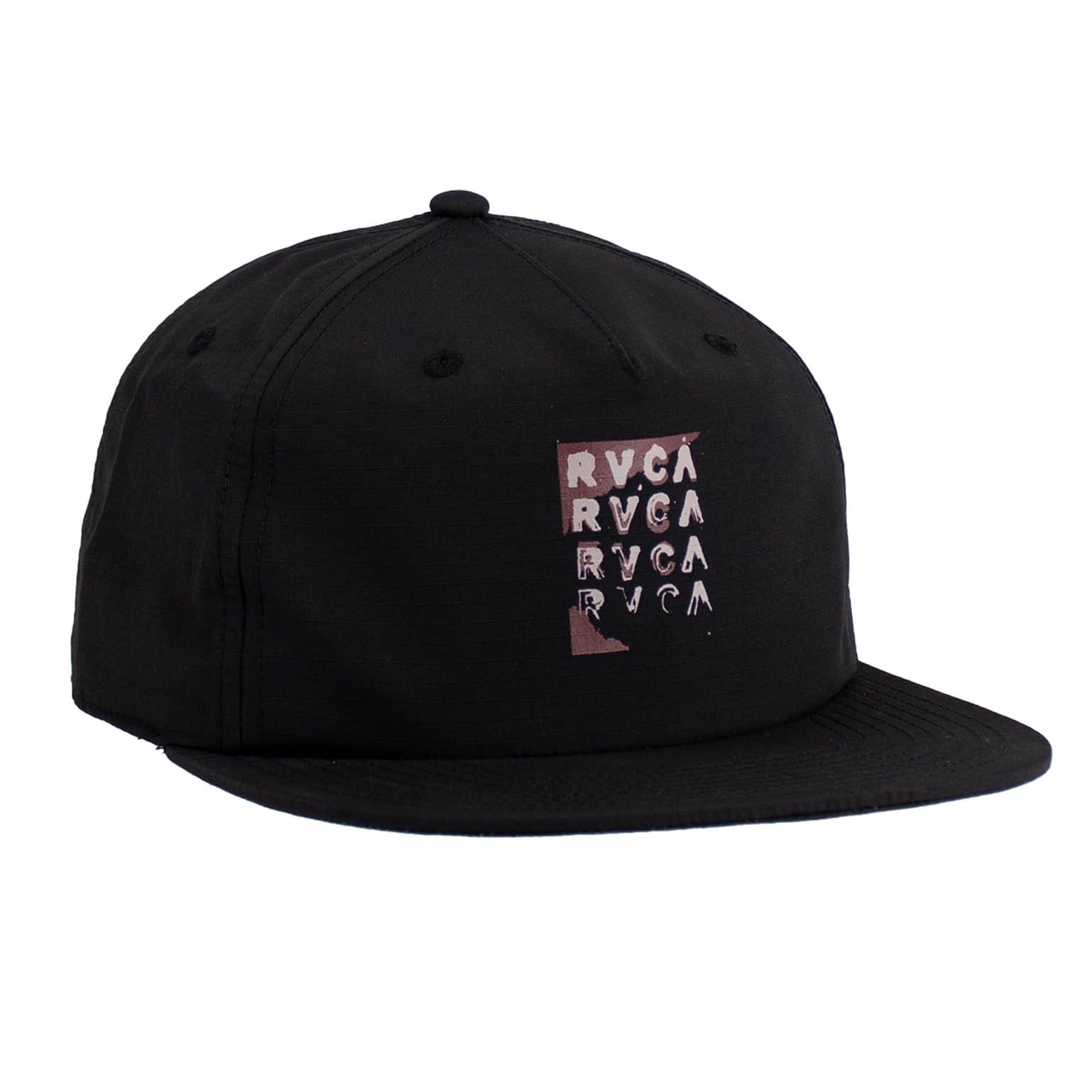 Men's RVCA Black Block Print Adjustable Hat