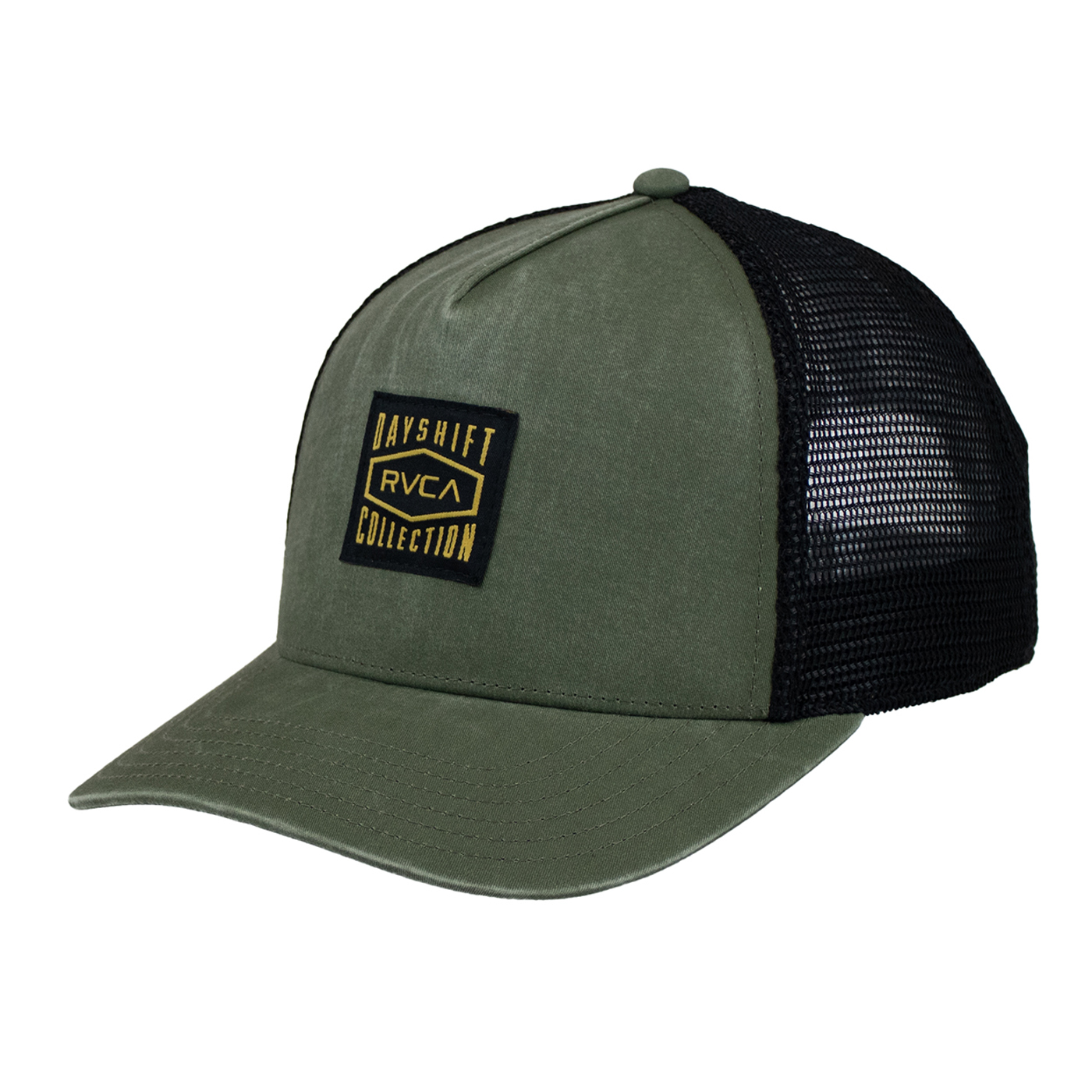 Men's RVCA Green Dayshift Canvas Trucker Hat