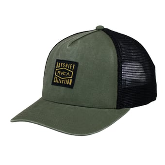 Men's RVCA Green Dayshift Canvas Trucker Hat