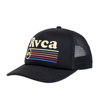 Men's RVCA Black Farrah Foam Mesh Trucker Hat