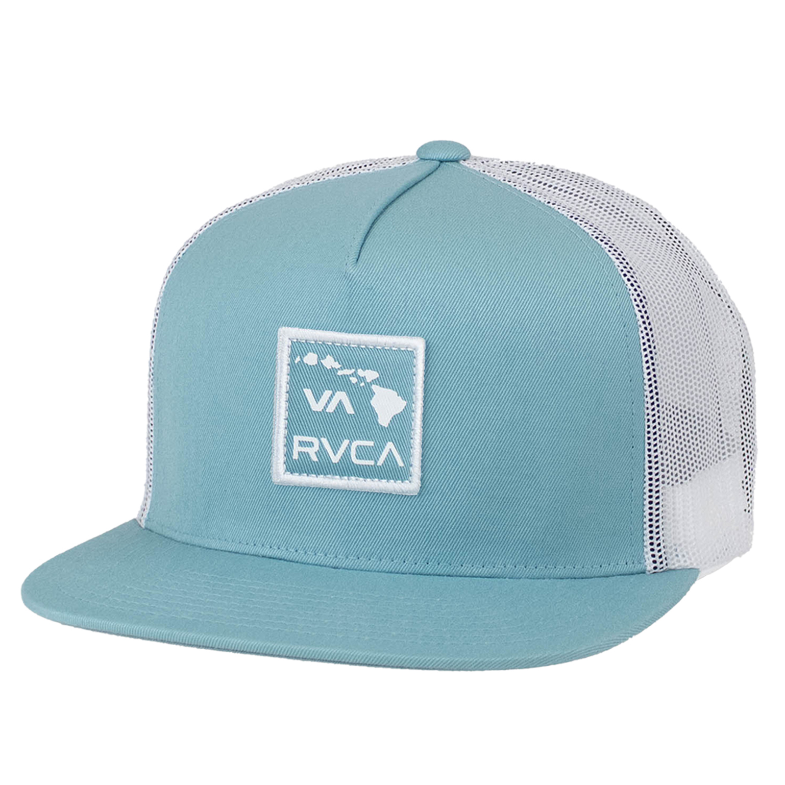 Men's RVCA Aqua Islands Patch Trucker Snapback Hat