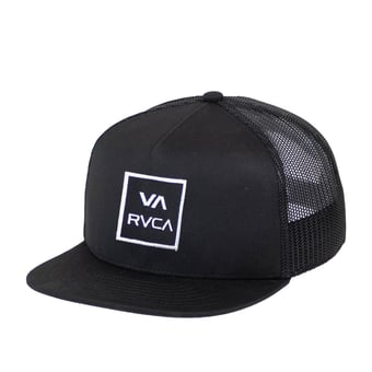 Men's RVCA Black All The Way Trucker Hat