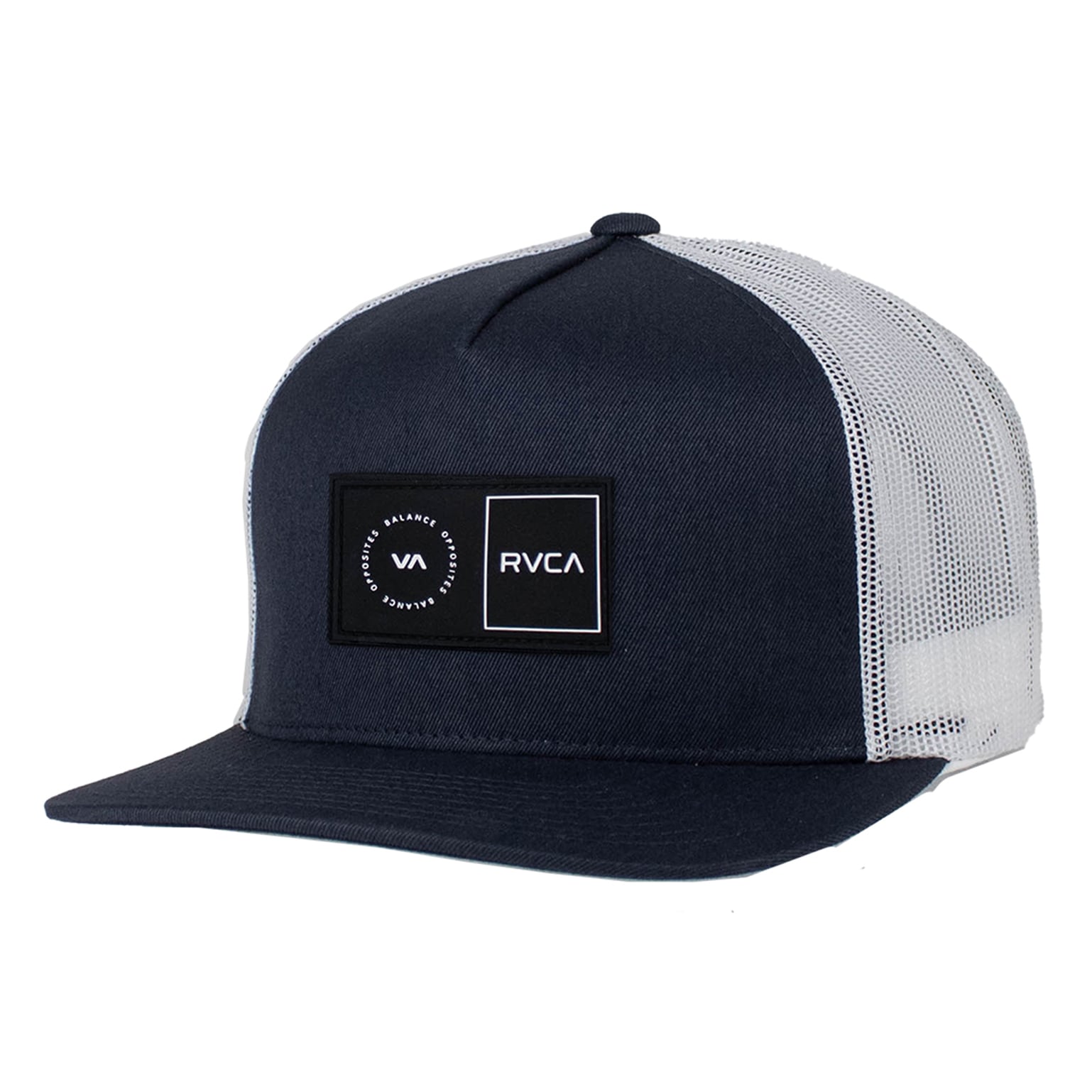 Men's RVCA Navy Platform Trucker Snapback Hat