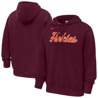 Men's Nike Maroon Virginia Tech Hokies 2026 Coaches Collection Club Fleece Hoodie