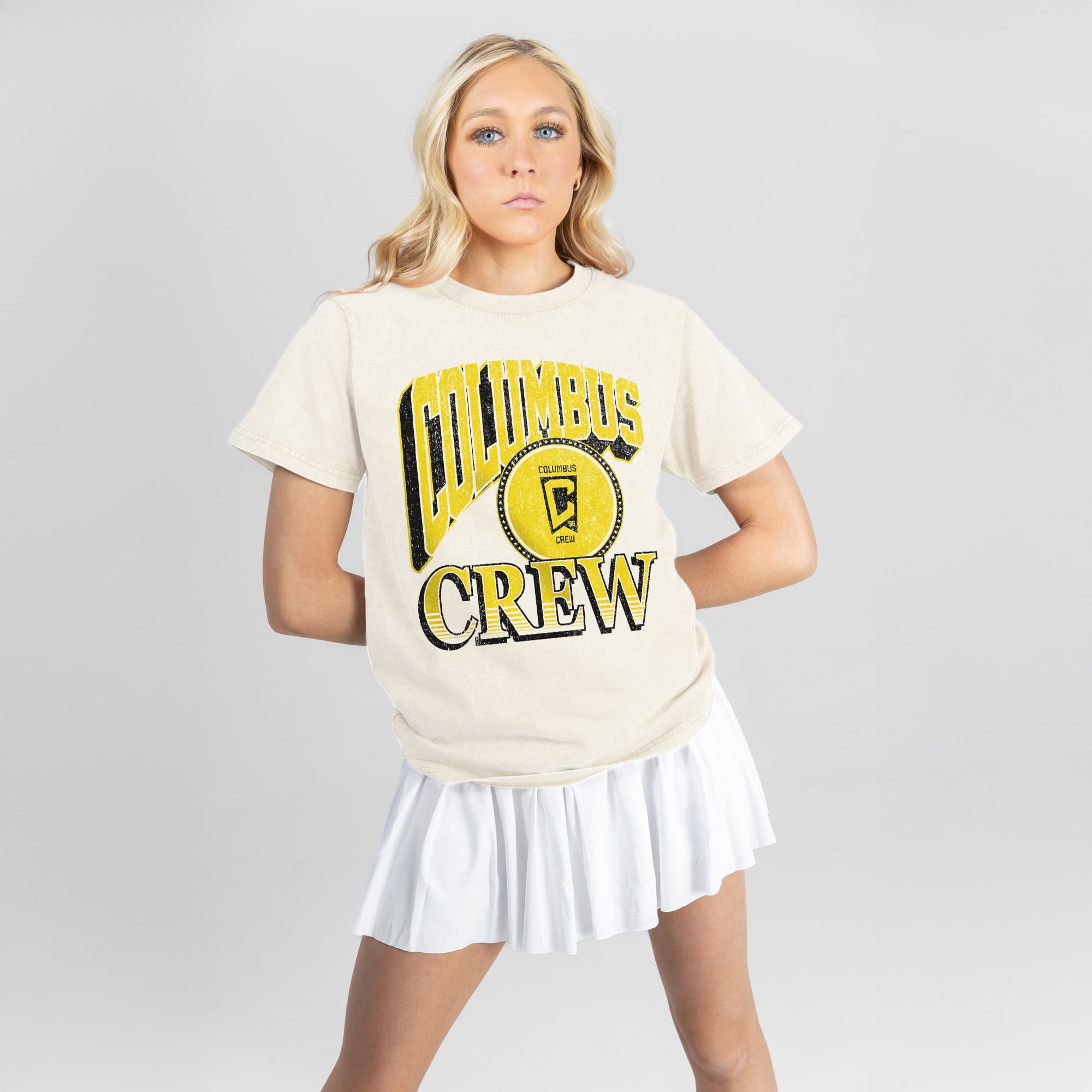 Women's Gameday Couture  Natural Columbus Crew Victory Prime T-Shirt