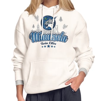 Women's Starter White Minnesota Lynx City Slogan Fleece Hoodie