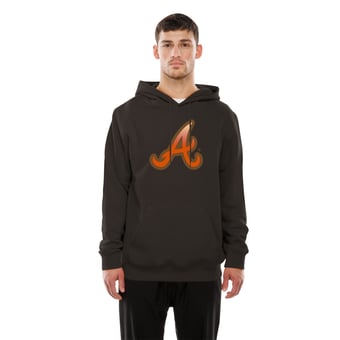 Men's New Era  Brown Atlanta Braves Pumpkin Spice Pullover Hoodie