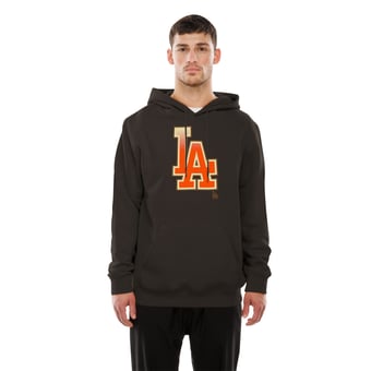 Men's New Era  Brown Los Angeles Dodgers Pumpkin Spice Pullover Hoodie