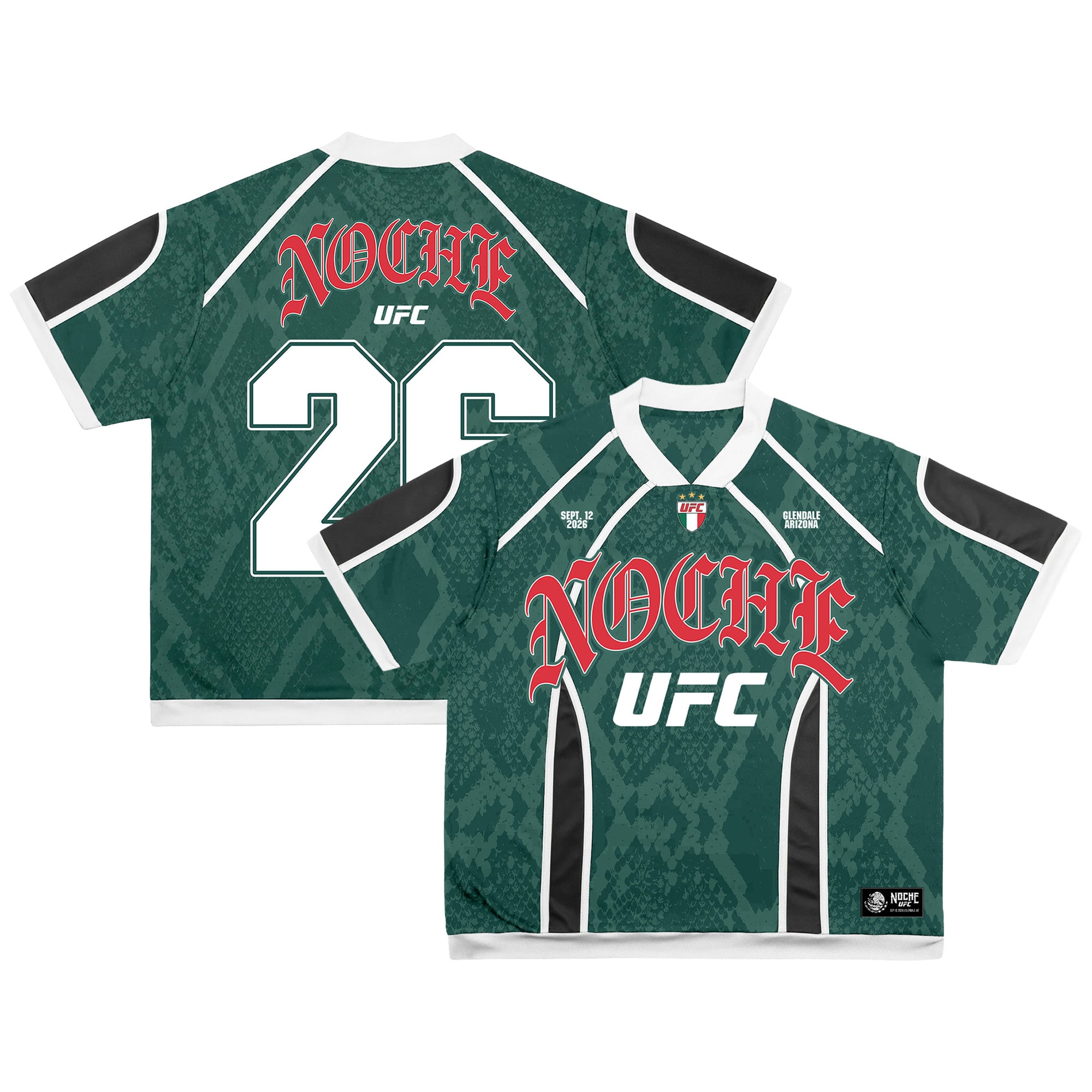 Men's Green UFC Noche 2026 Soccer Jersey