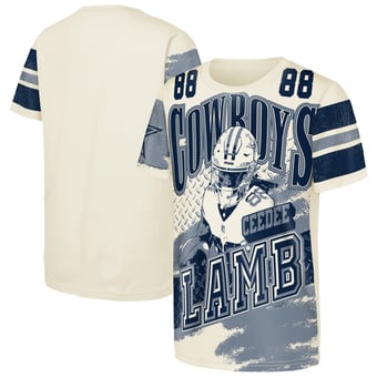 Youth Outerstuff CeeDee Lamb Natural Dallas Cowboys Classic Poster T-Shirt