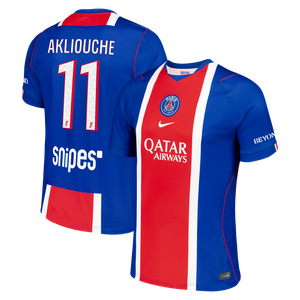 Maillot Domicile Stadium PSG Nike 26/27 avec flocage Akliouche 11, vue 2
