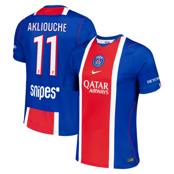 Maillot Domicile Stadium PSG Nike 26/27 avec flocage Akliouche 11