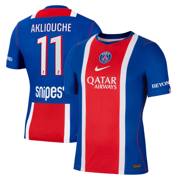 Maillot Domicile Match PSG Nike Aero-FIT 26/27 avec flocage Akliouche 11
