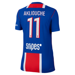 Maillot Domicile Match PSG Nike Aero-FIT 26/27 - Femme avec flocage Akliouche 11, vue 4