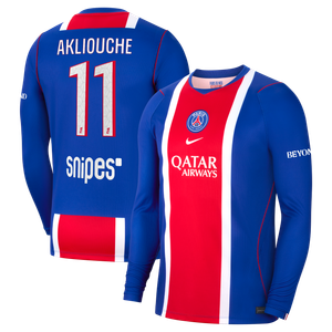 Maillot Domicile Stadium PSG Nike 26/27 - Manches longues avec flocage Akliouche 11, vue 1