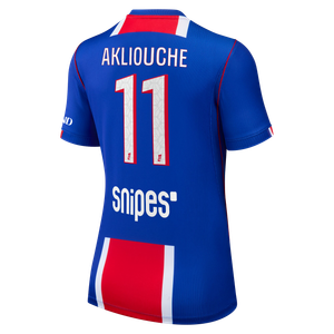 Maillot Domicile Stadium PSG Nike 26/27 - Femme avec flocage Akliouche 11, vue 4