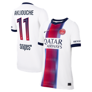 Maillot Extérieur Stadium PSG Nike 26/27 - Enfant avec flocage Akliouche 11, vue 2